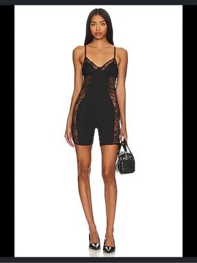 fleur du mal one piece bodysuit romper Small